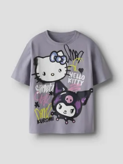 lasten t-paita NKFDYDA HELLOK SS NREG TOP, violetti>Name It New