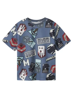 lasten t-paita, NKMMAP MINECRAFT NREG SS POLY TOP>Name It Discount