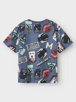 lasten t-paita, NKMMAP MINECRAFT NREG SS POLY TOP>Name It Discount