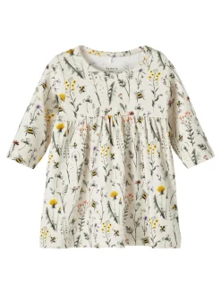 mekko, NBFHUBINE LS DRESS Ruskea Kuosi>Name It Best