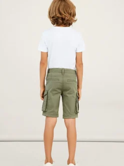 reisitaskushortsit, NKMRYAN REG TWI L SHORTS Armeijanvihreä><noscript><img width=