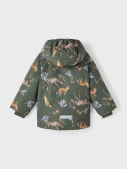 talvitakki, NMMSNOW05 JACKET NORDIC FOREST Vihreä Kuosi>Name It Hot