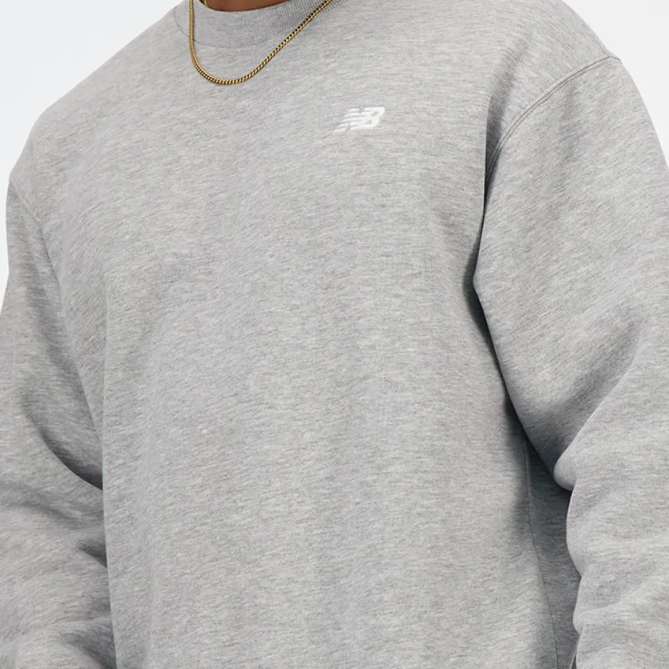 miesten collegepaita Sport Essentials Fleece Crew Sweater, vaaleanharmaa>New Balance Online