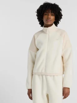 naisten fleecetakki, High Pile Fleece Jacket Luonnonvalkoinen>New Balance Sale