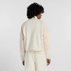naisten fleecetakki, High Pile Fleece Jacket Luonnonvalkoinen>New Balance Sale