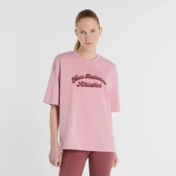 Naisten T-paita, Linear Heritage Oversized T-Shirt>New Balance Clearance