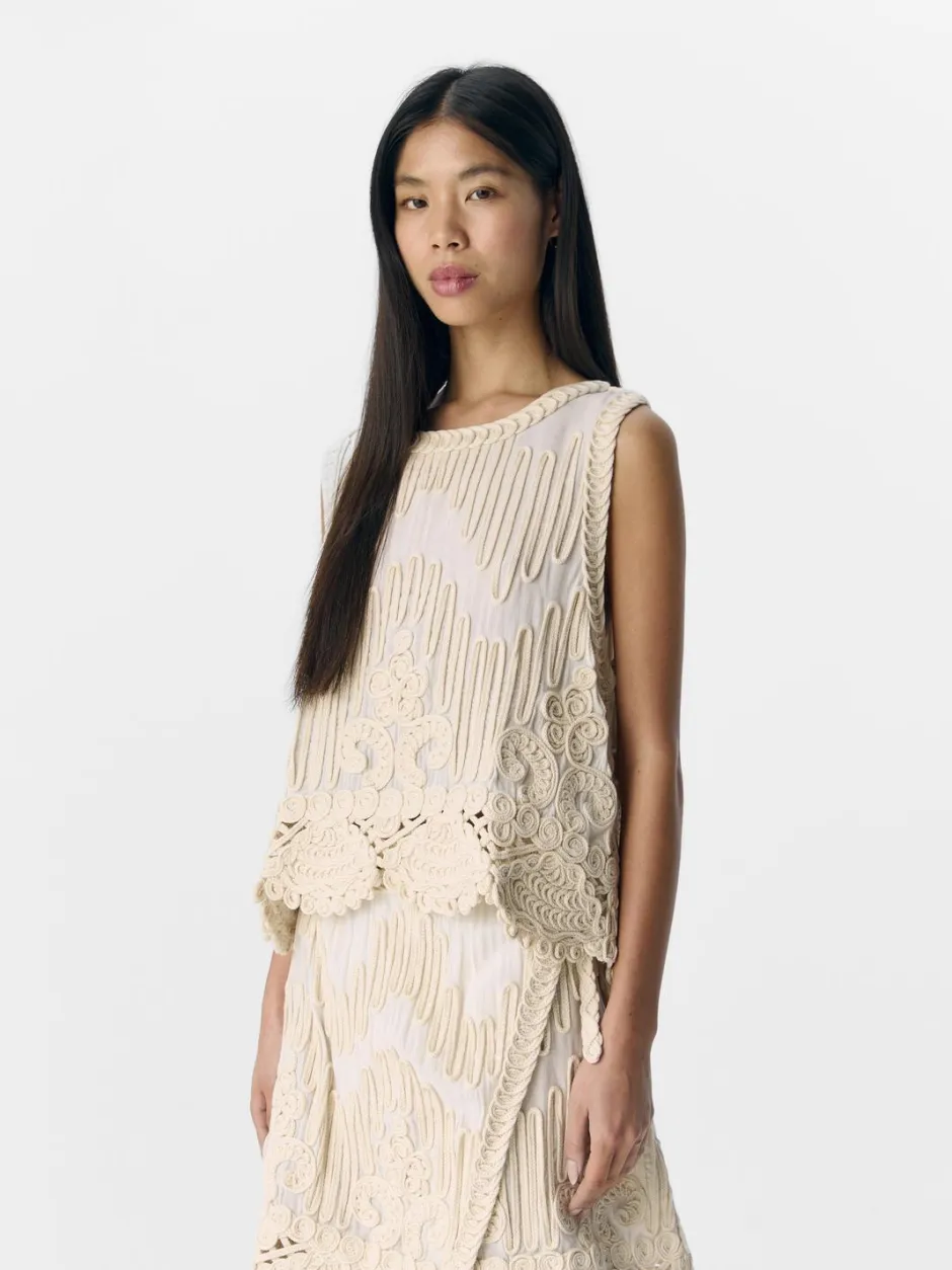 naisten hihaton, OBJPRIMA RE S/L KNIT TOP CC2 SS>Object Sale