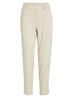 , Naisten Housut, Lisa Slim Pant Noos Luonnonvalkoinen>Object New