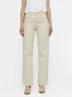 naisten housut, OBJMARINA MW TWILL JEANS>Object Online