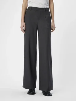 Naisten Housut, OBJLISA WIDE PANT NOOS H>Object