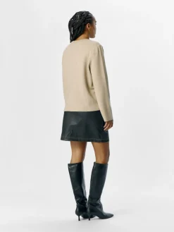 naisten neule, OBJREYNARD SQUARE SLEEVE O-NECK>Object Sale