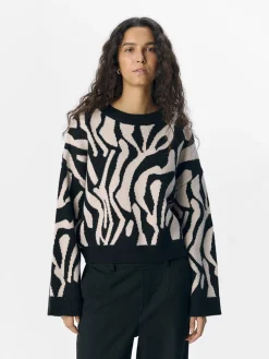 naisten neule, OBJENA L/S LO KNIT PULLOVER>Object Outlet