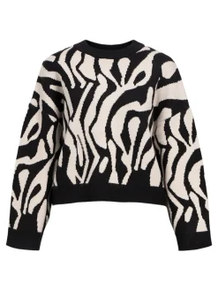 naisten neule, OBJENA L/S LO KNIT PULLOVER>Object Outlet