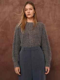 Naisten Neule, OBJNETE LO KNIT PULLOVER NOOS>Object Hot