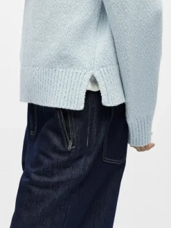 naisten neulepusero Objsima L/S Lo Knit Pullover Noos,><noscript><img width=