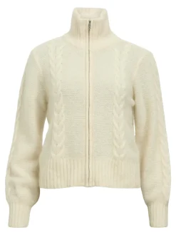 Naisten Neuletakki, OBJNETE LO KNIT CARDIGAN NOOS Luonnonvalkoinen>Object Clearance