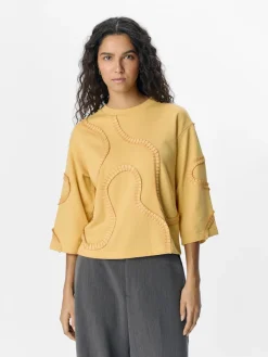 naisten pusero, OBJLIV RE 3/4 SWEATSHIRT CC2 SS>Object Clearance