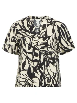 naisten toppi, OBJKARINA S/S RE V-NECK TOP><noscript><img width=