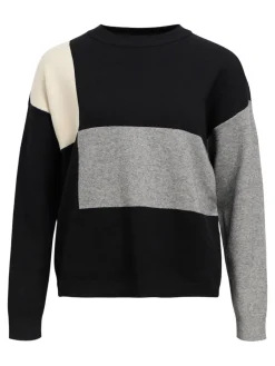 OBJRAY LO L/S KNIT PULLOVER AOP NOOS>Object Sale