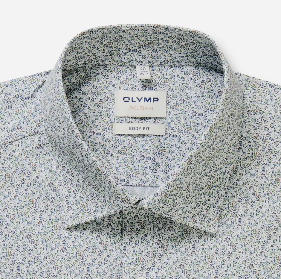 kauluspaita Level 5 Body Fit Microprint,>Olymp Best