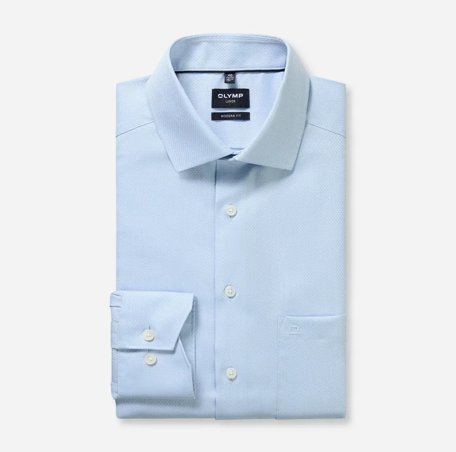 kauluspaita Luxor Modern Fit Light Blue,>Olymp Outlet