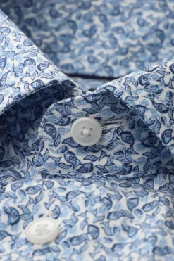 kauluspaita SS Luxor Modern Fit Microprint,>Olymp Outlet