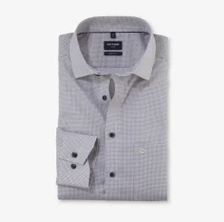 luxor kauluspaita, Modern fit Ruskea Kuosi>Olymp Sale