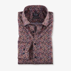 luxor miesten kauluspaita,modern fit Punainen Kuosi>Olymp Online