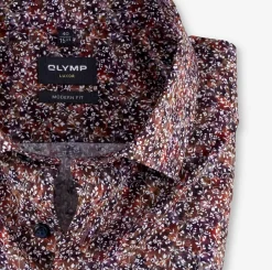 luxor miesten kauluspaita,modern fit Punainen Kuosi>Olymp Online