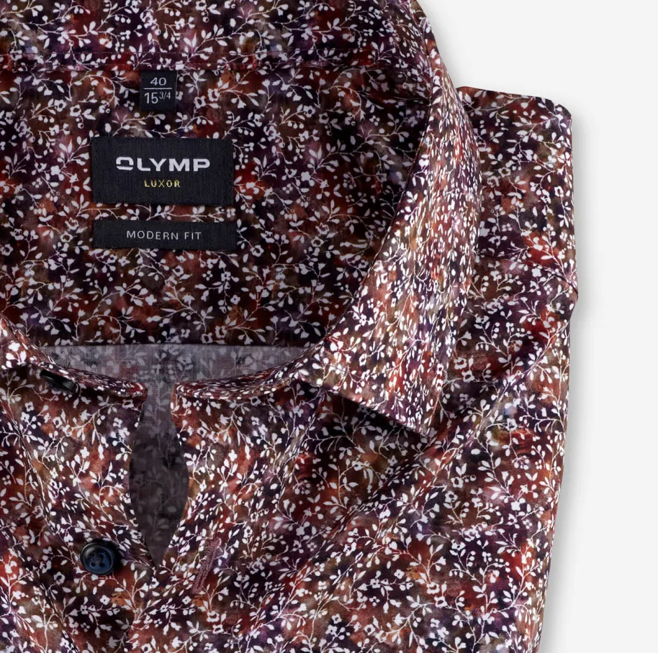 luxor miesten kauluspaita,modern fit Punainen Kuosi>Olymp Online