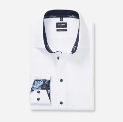 miesten kauluspaita, 042 LUXOR MODERN FIT CONTRAST WOVEN>Olymp Clearance