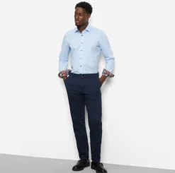 miesten kauluspaita, 051 LEVEL 5 BODY FIT CONTRAST + HIHA>Olymp