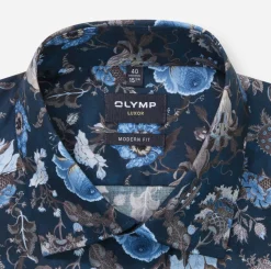 miesten kauluspaita, 042 LUXOR MODERN FIT FLORAL PRINT>Olymp Online