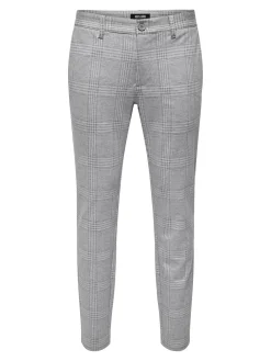 chinokset, MARK PANT 7129 CHECK>Only and Sons