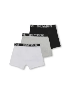 bokserit, OSJFITZ BOLD LOGO BOXER 3PK Ei Värikoodia>Only and Sons Junior Sale