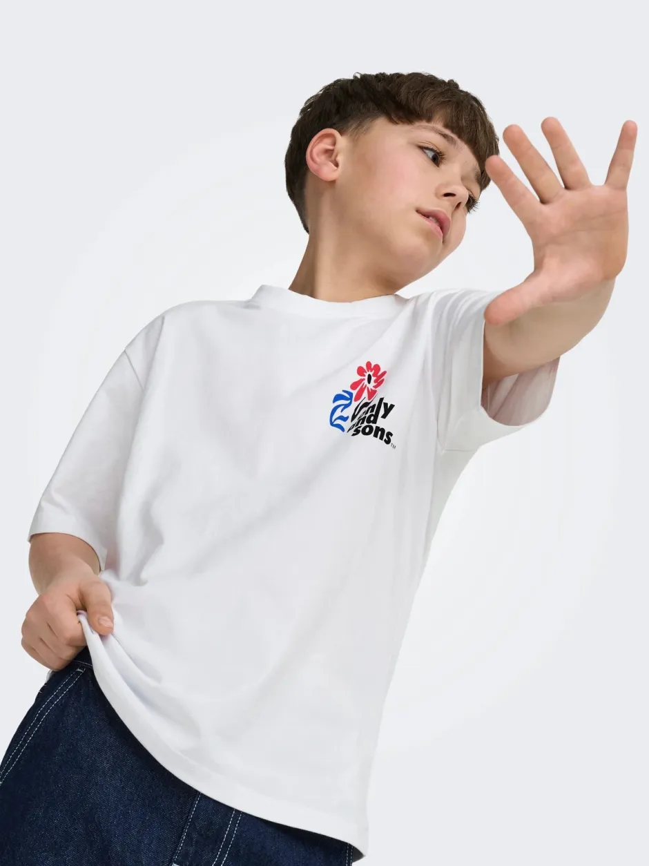lasten t-paita OSJFRED Laurent Flow,>Only and Sons Junior