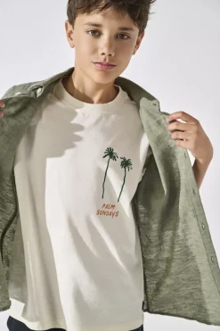 t-paita, OSJMENES LOOSE SS O-NECK T-SHIRT><noscript><img width=