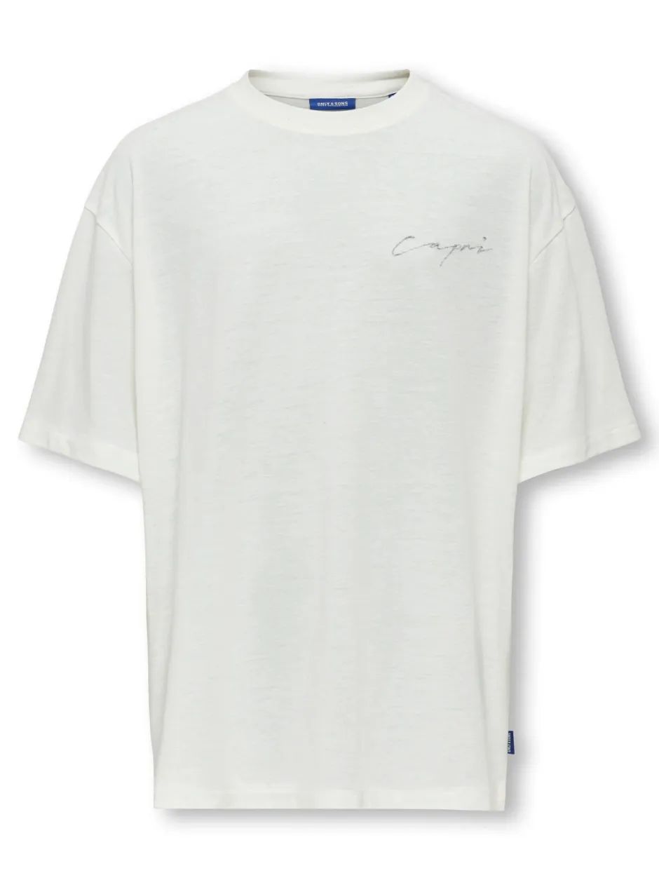 t-paita, OSJMILON SS OVERSIZE O-NECK T-SHIRT>Only and Sons Junior Outlet