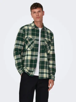 kauluspaita, ONSMILO OVR CHECK LS SHIRT>Only and Sons