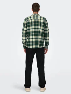 kauluspaita, ONSMILO OVR CHECK LS SHIRT>Only and Sons