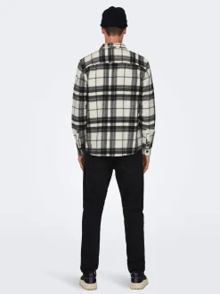 kauluspaita, ONSMILO OVR CHECK LS SHIRT>Only and Sons Sale