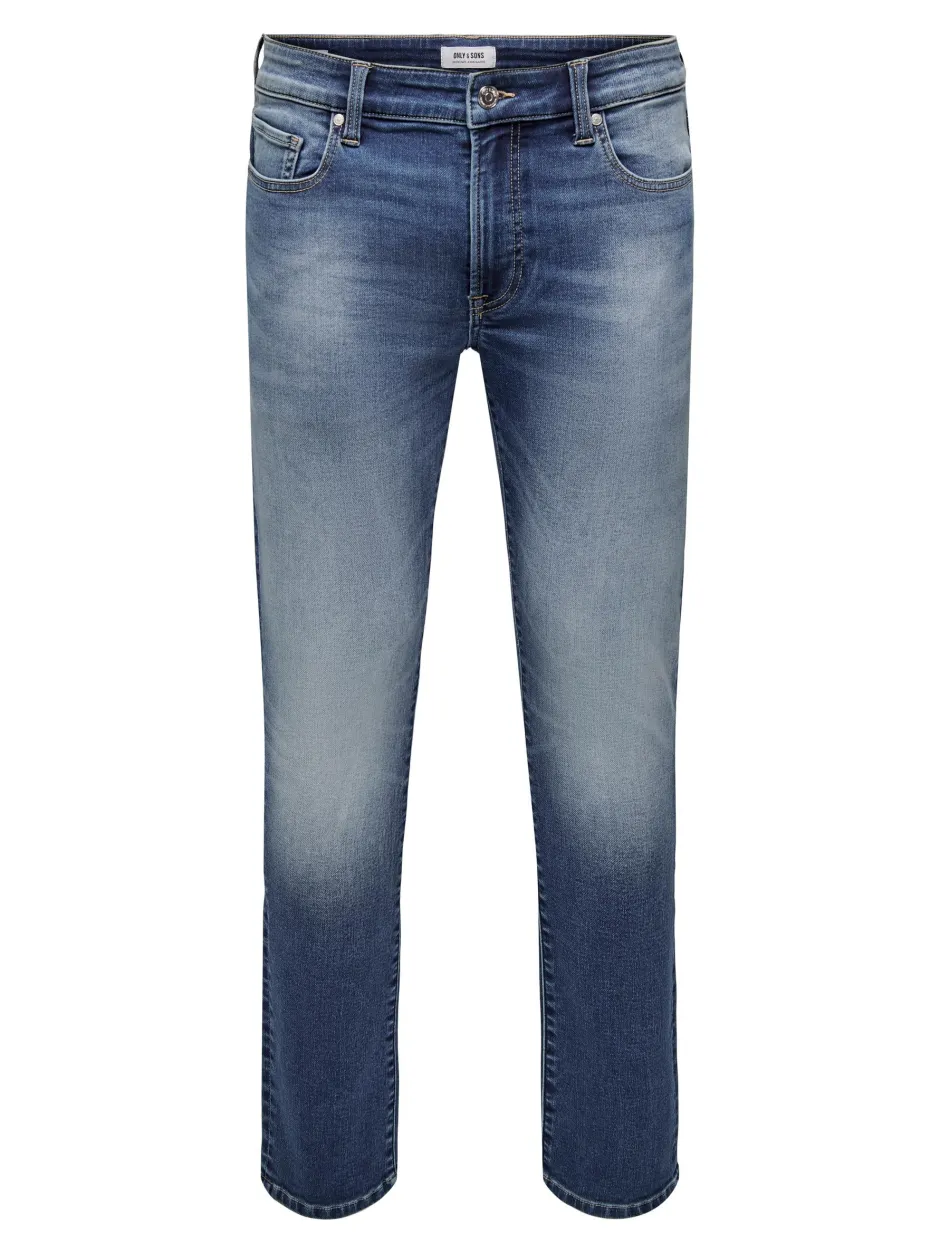 Miesten Farkut Loom Slim Jog 3522 Nos Indigo>Only and Sons Outlet