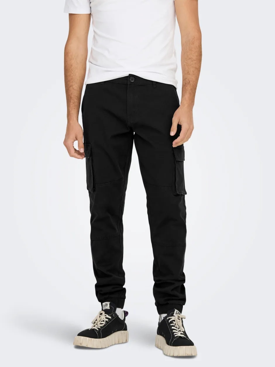 miesten housut, ONSCAM STAGE CARGO CUFF>Only and Sons New