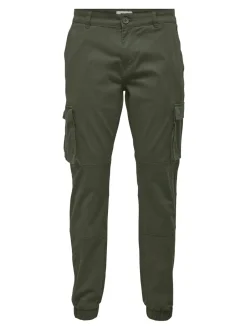 miesten housut, ONSCAM STAGE CARGO CUFF Armeijanvihreä><noscript><img width=