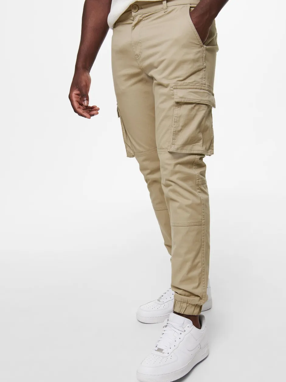 miesten housut, ONSCAM STAGE CARGO CUFF>Only and Sons Hot