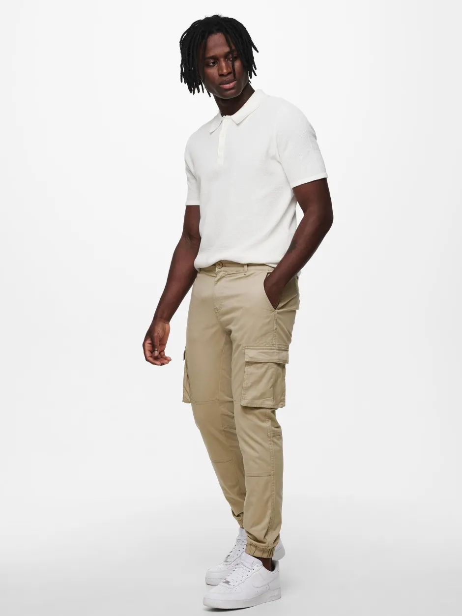 miesten housut, ONSCAM STAGE CARGO CUFF>Only and Sons Hot