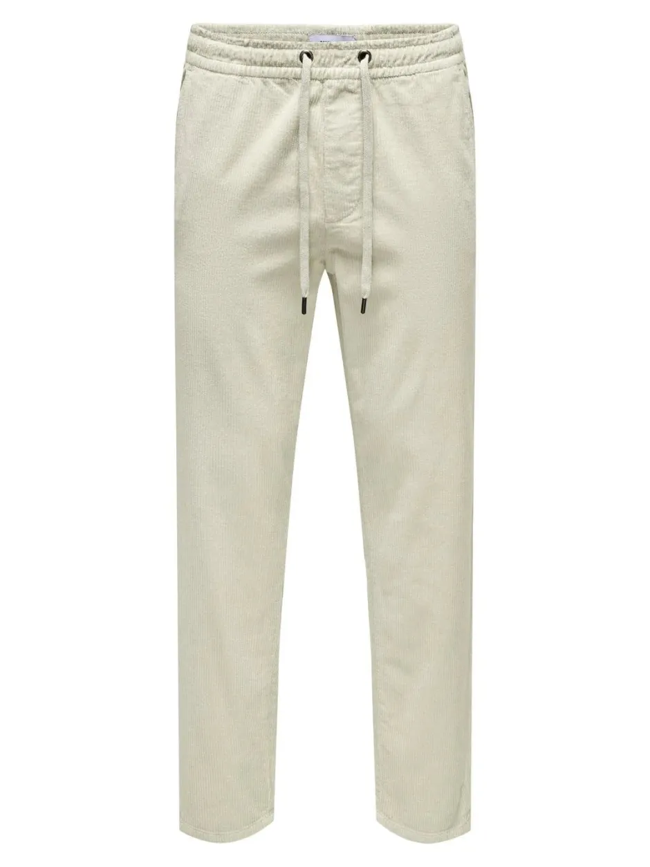 Miesten Housut, LINUS TAP CORDYROY PANT NOS>Only and Sons Online