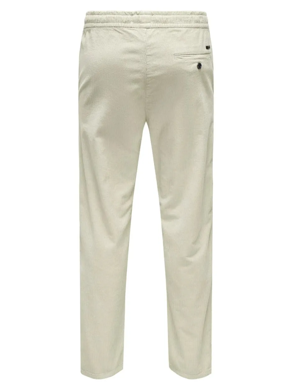 Miesten Housut, LINUS TAP CORDYROY PANT NOS>Only and Sons Online