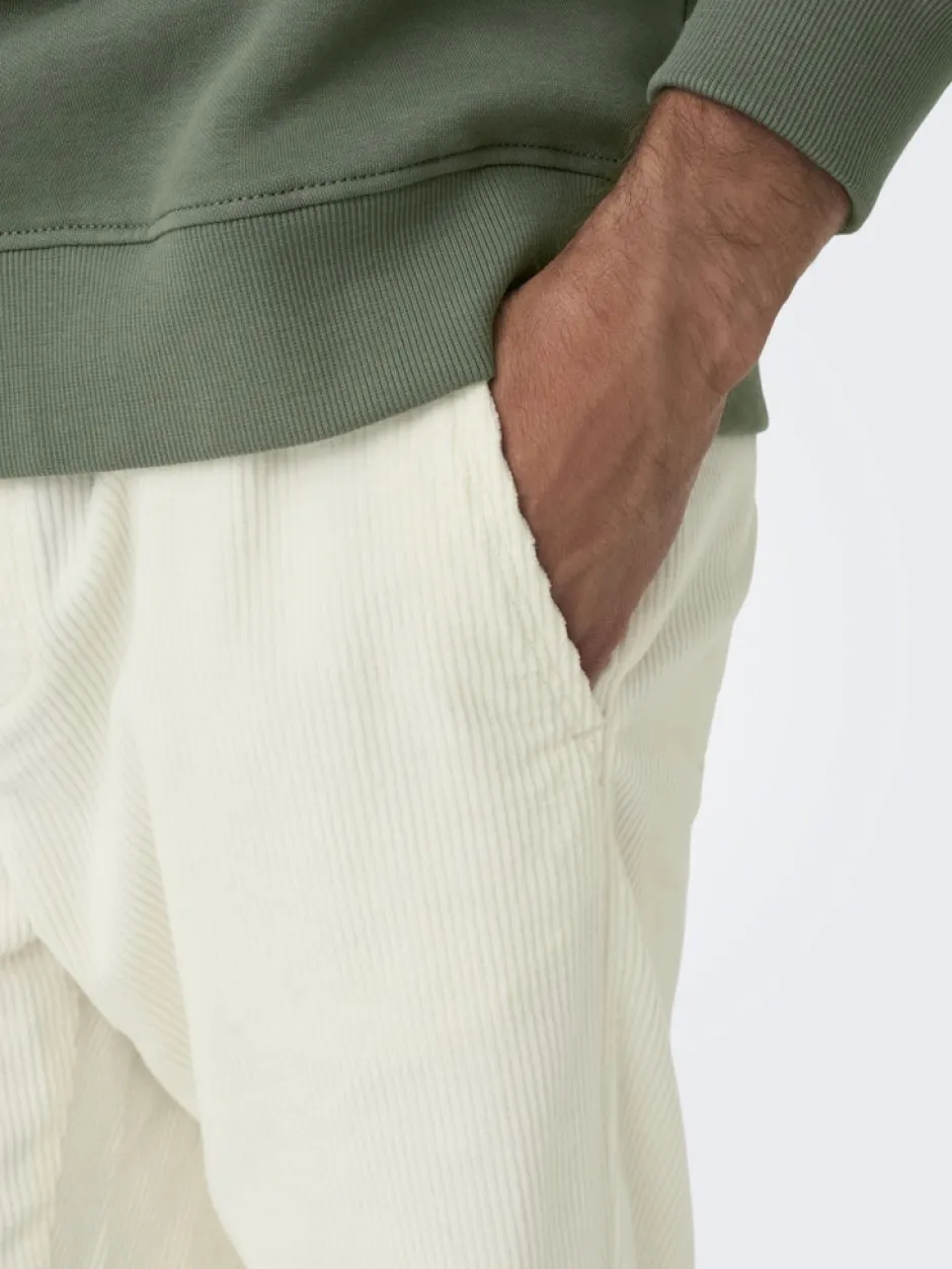 Miesten Housut, LINUS TAP CORDYROY PANT NOS>Only and Sons Online