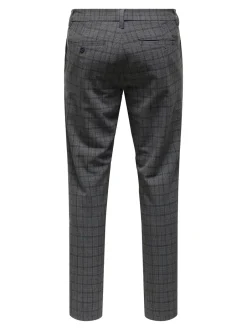 miesten housut, BRAD LIFE SLIM CHECK 0184 PANT>Only and Sons Discount